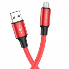 Кабель Borofone BX82 USB to MicroUSB 1m красный