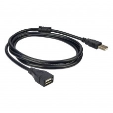 Кабель удлинитель USB to USB (F) 5m черный