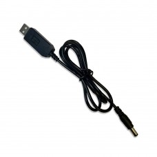 Кабель USB для роутера с преобразователем напряжения 5V-12V USB - DC 5.5x2.5 0.5A 1m черный
