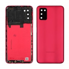 Задняя крышка для Samsung A037 Galaxy A03s со стеклом камеры розовый (розовая)