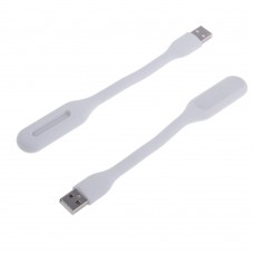 USB LED лампочка гибкая 3W, холодный свет белая