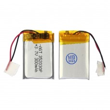 Аккумулятор 352030P универсальный с контроллером, 3,8 х 20 х 30 мм (250 mAh)/ для TWS наушников, bluetooth гарнитур, MP3 плееров Аккумулятор 352030P универсальный с контроллером, 3,8 х 20 х 30 мм (250 mAh)/ для TWS наушников, bluetooth гарнитур, MP3 плееров
