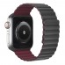 Ремешок силиконовый Hoco iWatch WA07 magnetic 38/ 40/ 41mm grey красный wine