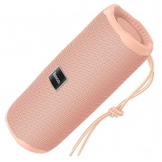 Портативная bluetooth колонка Hoco HC16 TWS с LED подсветкой розовый