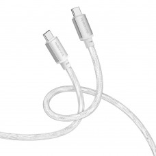 Кабель Borofone BX95 Type-C to Type-C PD 60W 1m серебристый