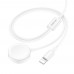 Кабель Borofone BQ22 2в1 USB to Lightning/ iWatch Qi 1.2m белый