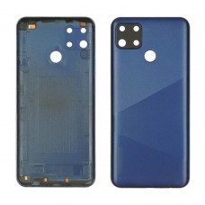 Задняя крышка для Realme C12 со стеклом камеры синий (синяя)