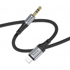 AUX кабель Hoco UPA26 Lightning to Jack 3.5 1m черный