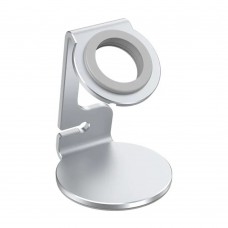 Настольный держатель T5 алюминиевый с кольцом для apple watch серебристый