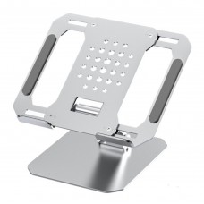 Настольный держатель T3 алюминиевый для ноутбука серебристый