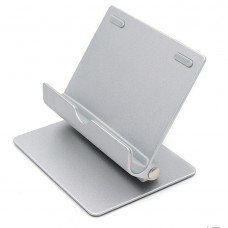 Настольный держатель FL-58 алюминиевый для телефона серебристый