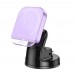 Автодержатель Hoco HW18 магнитный с беспроводной зарядкой 15W фиолетовый