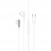 Наушники проводные вкладыши Hoco M123 Type-C белый