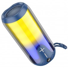 Портативная bluetooth колонка Borofone BR33 TWS с LED подсветкой  синий