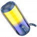 Портативная bluetooth колонка Borofone BR33 TWS с LED подсветкой  синий