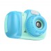 Детский фотоаппарат Hoco DV201 с двумя камерами синий