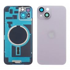 Заднее стекло корпуса для Apple iPhone 14 Plus фиолетовый (фиолетовое) с рамкой и стеклом камеры