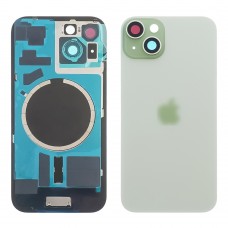 Заднее стекло корпуса для Apple iPhone 15 Plus зеленый (зелёное) с рамкой и стеклом камеры
