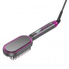 Электрическая расческа выпрямитель для волос Hoco HP44 rose красный