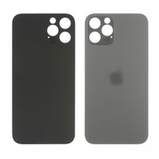 Заднее стекло корпуса для Apple iPhone 12 Pro Graphit (серое) маленький вырез под камеру