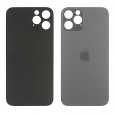 Заднее стекло корпуса для Apple iPhone 12 Pro Max Graphit (серое) маленький вырез под камеру