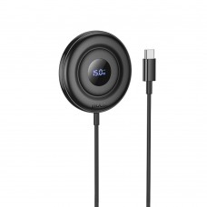 Беспроводное зарядное устройство Hoco CW61 магнитное с цифровым дисплеем черный