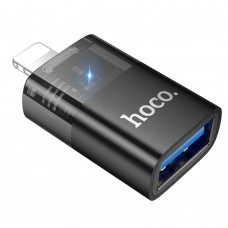 Адаптер переходник Hoco UA36 Lightning to USB черный