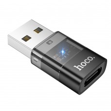 Адаптер переходник Hoco UA36C USB to Type-C черный