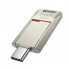 USB флеш накопитель Hoco UD17 16GB Type-C металлический серебристый