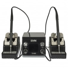 Паяльная станция прецизионная GVM T210D (2 паяльника стандарта JBC 210, 120W, 150C - 480C)