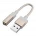Адаптер переходник Hoco UPA32D USB to Jack 3.5 золотистый