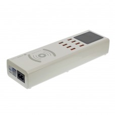Зарядная станция с индикацией параметров зарядки Sunshine SS-309WD 40W (8 USB 5V/ 1A/ Wireless charging 10W)