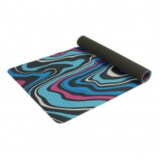 Игровая поверхность 900*400*2 mm, резиновое основание, абстракция черный-синий