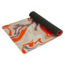 Игровая поверхность 900*400*2 mm, резиновое основание, абстракция оранжевый