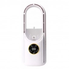 Настольный безлопастный беспроводной вентилятор BYM-908S с функцией увлажнения и подсветкой черный