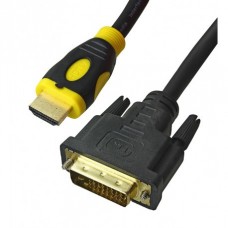 Мультимедийный кабель HDMI to DVI/ DVI to HDMI 2.0V OD8.0 4K 3840p 3m черный