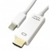 Мультимедийный кабель mini DP to HDMI 1.8m белый