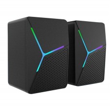 Настольные колонки Jedel S-553 с LED подсветкой 2x3W черный