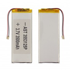 Аккумулятор 3553125P универсальный с контроллером, 3 х 47 х 126 мм (3500 mAh)/ для планшета
