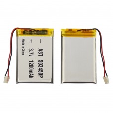 Аккумулятор 503450P универсальный с контроллером, 5,5 х 34 х 52 мм (1200 mAh)/ для PS3, PS4, GPS, Mp3 и Mp4 плееров