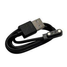 USB кабель для смарт часов универсальный магнитный 2 pin (3.5 x 11 mm) чёрный