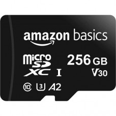 Карта памяти Amazon Basics 256GB MicroSDXC Memory Card + Adapter (LSMICRO256GU3)