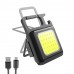 Фонарик многофункциональный с карабином Rechargeable Keychain Light аккумуляторный 3 режима