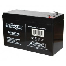 Аккумуляторная батарея EnerGenie, 12V, 7 Ач, AGM, T2, 151x95x65 мм, 2.2 кг (BAT-12V7AH) Аккумуляторная батарея EnerGenie, 12V, 7 Ач, AGM, T2, 151x95x65 мм, 2.2 кг (BAT-12V7AH)