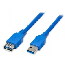 Кабель USB 3.0 AM - USB AF, 1.8 м, синий, Atcom (6148)