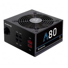 Блок питания 650 Вт, Chieftec A80, черный, полумодульный, 80+ Standart, Active PFC, 120 мм, 4xMolex / 6xSATA / 2x6+2-pin /