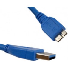 Кабель USB 3.0 AM - microUSB (5P), 1.8 м, синий, Atcom (12826)
