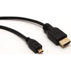 Кабель HDMI (M) - micro HDMI (M), 2 м, черный, Atcom, V1.4 (15268)
