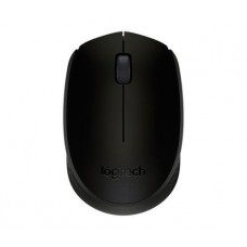 Мышь Logitech B170, черный, USB, беспроводная, оптическая, 800 dpi, 3 кнопки, 1xAA (910-004798)