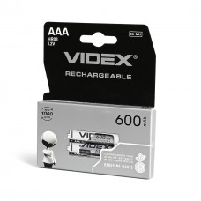Аккумулятор AAA, 600 mAh, Videx, 2 шт, 1.2V, Blister